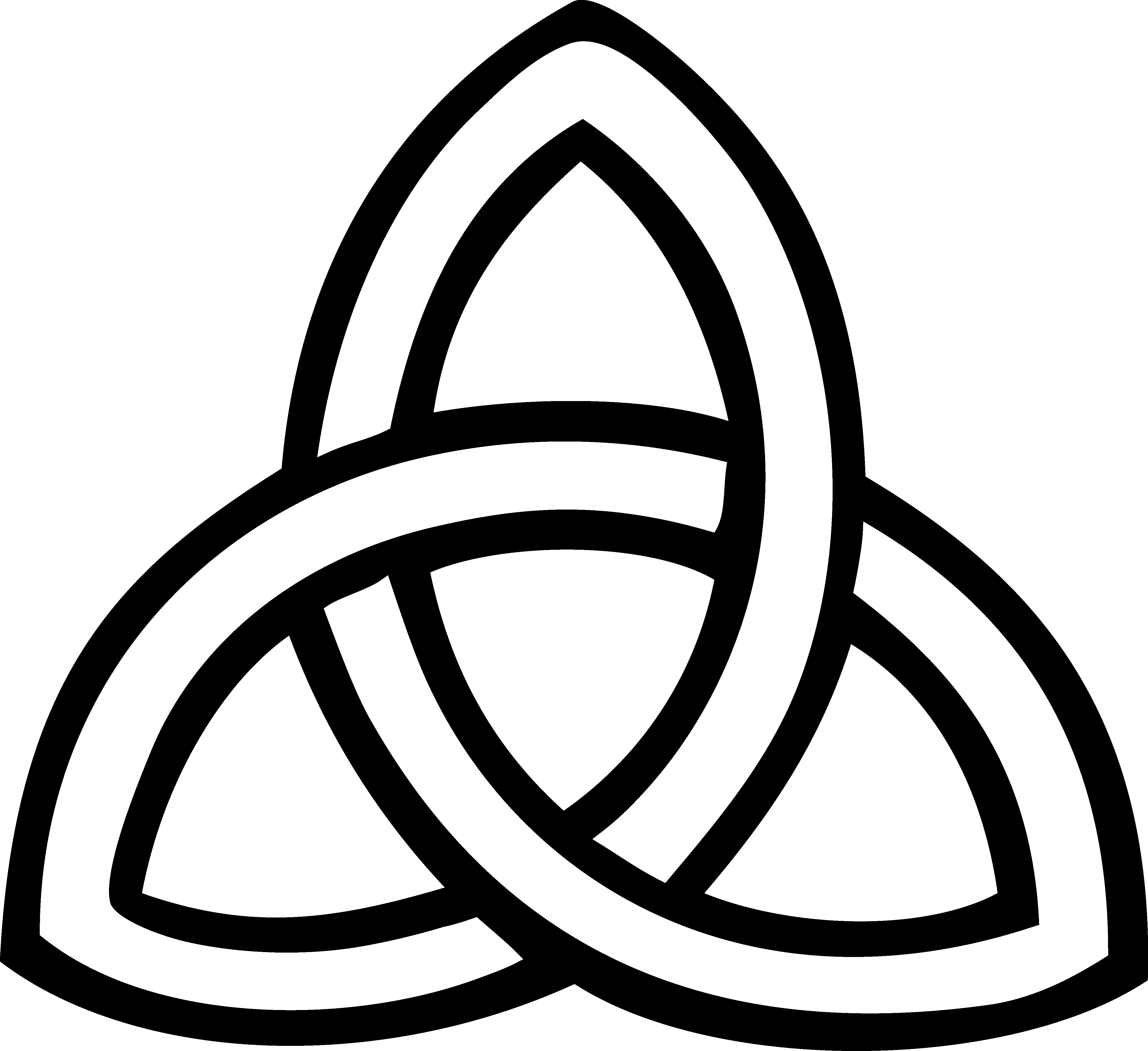 trinity symbol, infinite interlocking shape