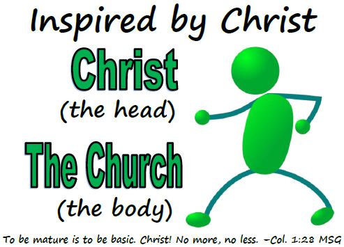 inspired by chirst; christ the head, the church the body